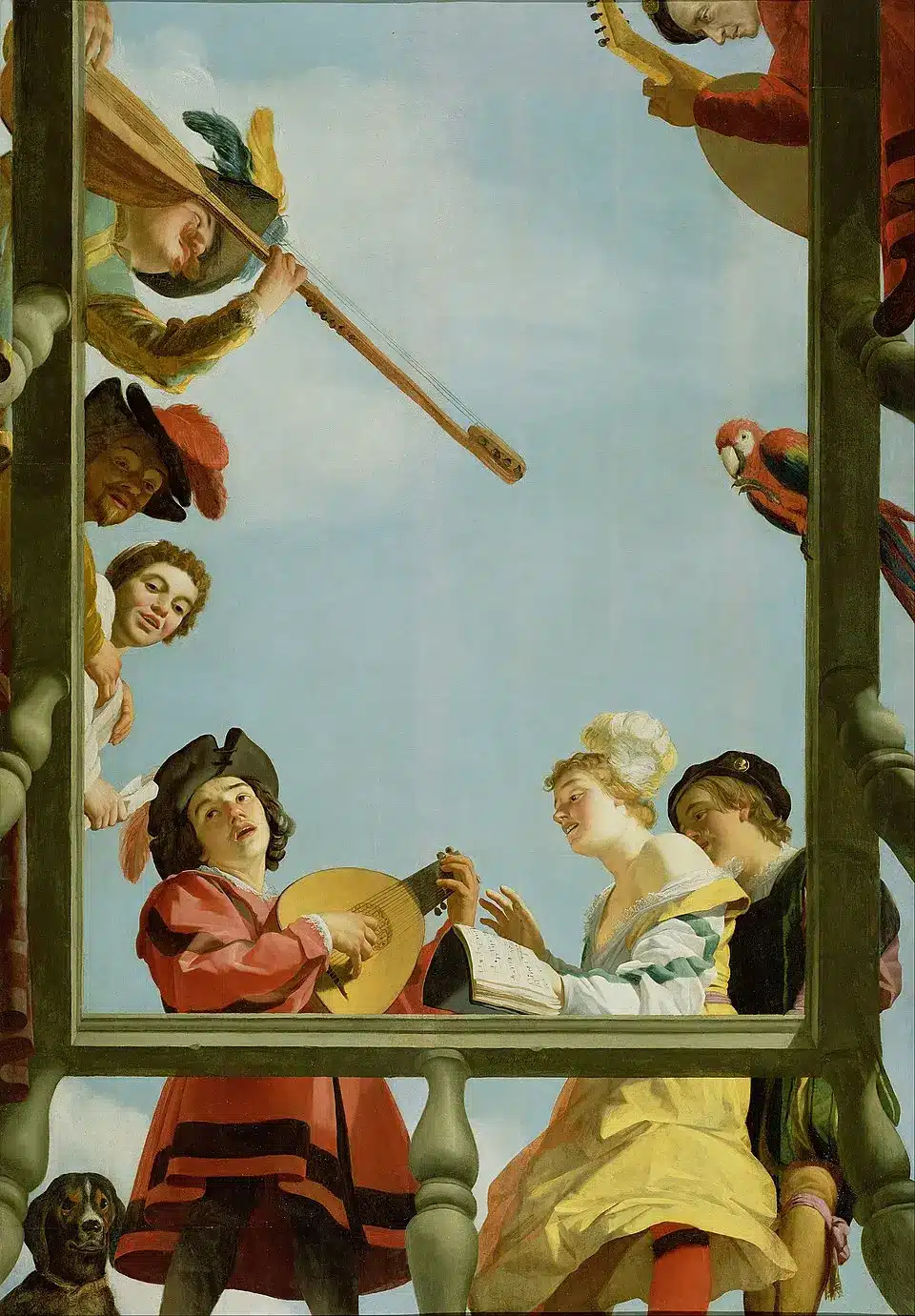 Gerrit van Honthorst - Dutch - Musical Group on a Balcony