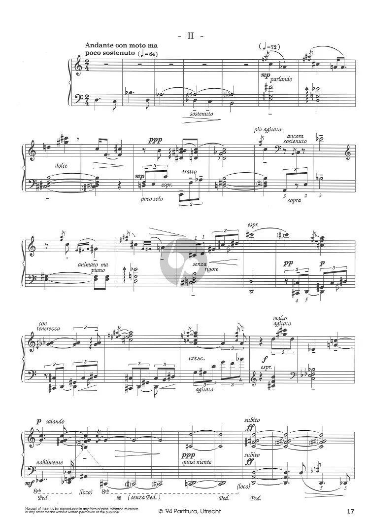 Sonata no. 2 mvt. 2