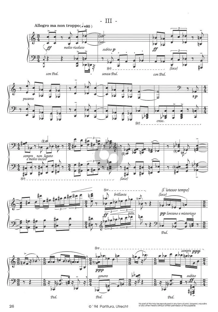 Sonata no. 2 mvt. 3